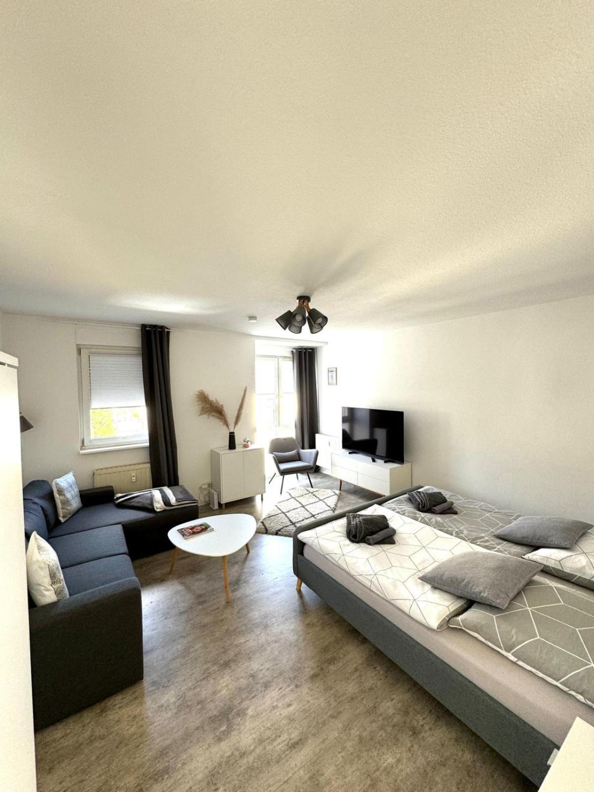 Stilvolle Ferienwohnung Mit Stellplatz Wlan Free Netflix Naehe Bahnhof Zwickau Luaran gambar